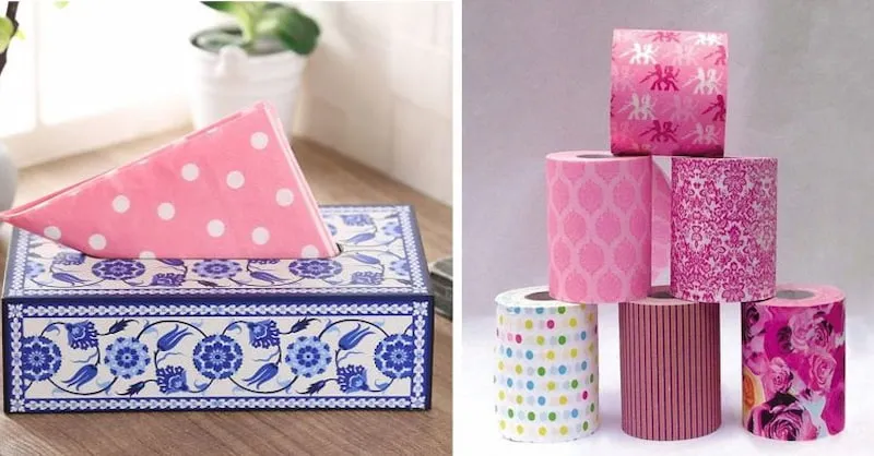 خرید دستمال کاغذی رولی طرح دار + قیمت عالی با کیفیت تضمینی